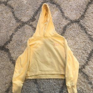 Yellow Vans Cropped Hoodie
